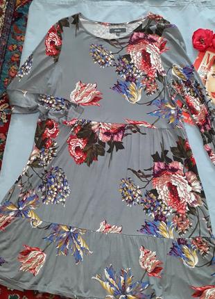 Сукня сукня розмір 50/16 літня натуральна віскоза трикотаж2 фото