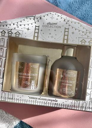 Подарунковий набір свічка+аромадифузор