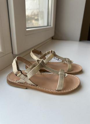 Боссоножки кожаные zara натуральная кожа сандали тапки сланцы шлепки шлепанцы летняя обувь 25 26 27 28