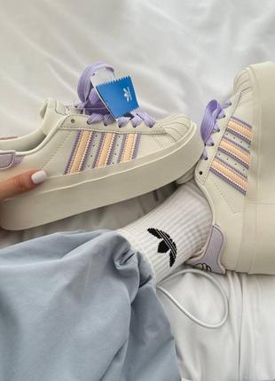 Кроссовки женские adidas superstar bonega отличное качество2 фото