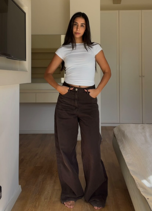 Джинси trf relaxed оверсайз zara  38, 40, 44, 46