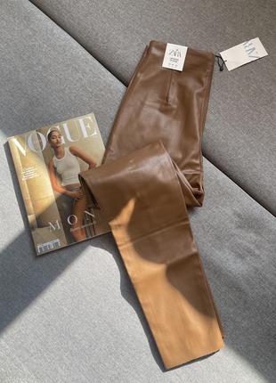 Еко шкіряні, легінси від zara