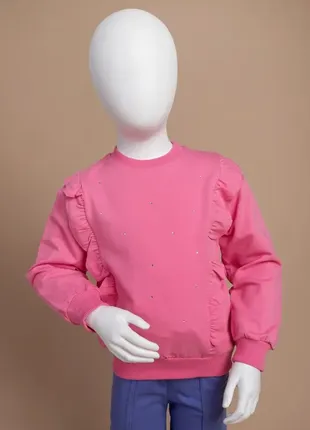 Свитшот для девочек 10616.0 розовый кофтинка