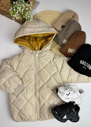 Демісезонна куртка дитяча колір бежевий 10715