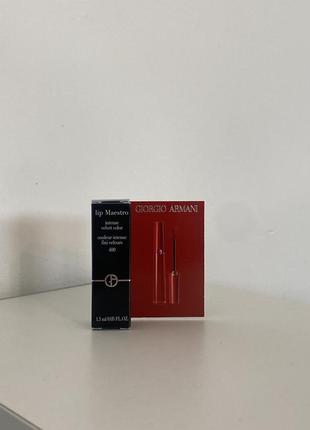 Рідка матова помада giorgio armani beauty lip maestro liquid matte lipstick у відтінку 400, 1.5ml