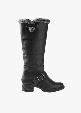 Сапоги с меховыми вставками m&s 42