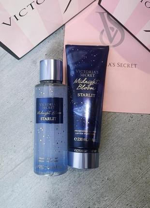 Набір / міст + лосьйон для тіла «midnight bloom starlit». victoria's secret. оригінал 🇺🇸