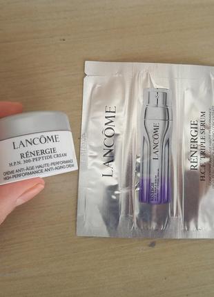 Набор для лица от lancome (крем и сыворотка). оригинал