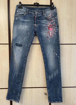 Dsquared the rolling stones edition джинсы мерч