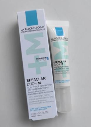 La roche posay effaclar h ico- biome duo+m sunscreen коректуючий відновлюючий крем догляд