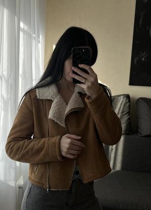Укороченная дубленка от new look 😍