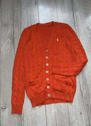 Polo ralph lauren оригінальний кардиган светр кофта помаранчевий