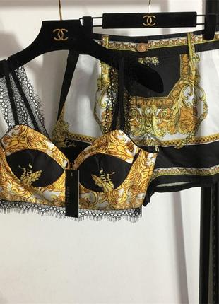 Костюм шорты и топ женский с кружевом