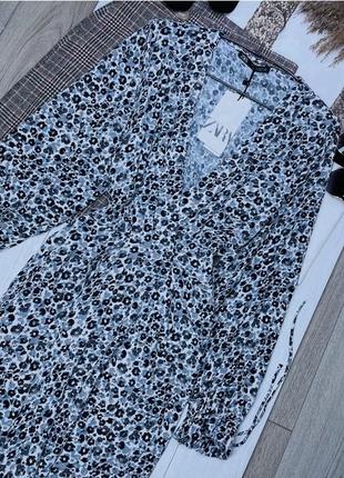 Новое короткое платье zara s m платье на запах короткое платье трапеция