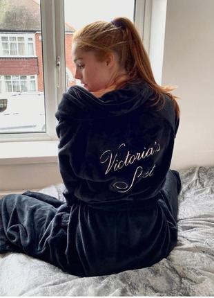 Флисовый халат от victoria ́s secret плюшевый халат