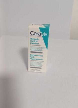 Cerave blemish control cleancer лубоко очищающий гель для подверженной несовершенствам кожи лица.