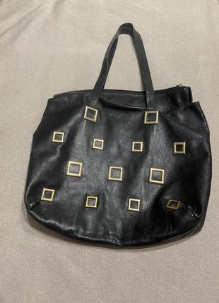 Genuine leather сумка велика