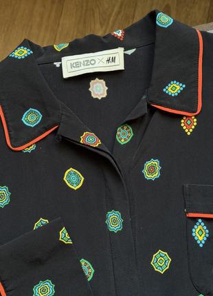 Блуза в белизнятном стиле kenzo & h&m