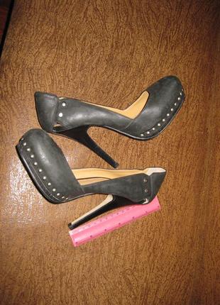 Шикарные туфли высокий каблук, aldo, шкіра натуральная кожа,  36р, км07371 фото