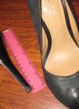 Шикарные туфли высокий каблук, aldo, шкіра натуральная кожа,  36р, км07378 фото