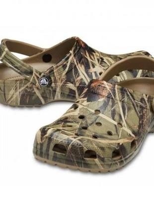 Crocs крокс сабо клоги classic realtree v2 khaki