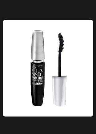 Тушь для ресниц maybelline new york volum' express classic, экстра черная, 10 мл