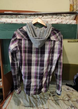 Картата сорочка з капюшоном nature classic