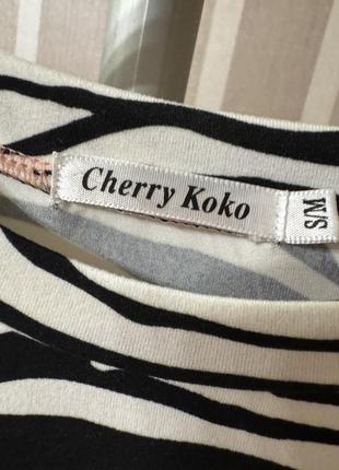 Облегающее платье мини зебра cherry koko 4