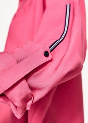 Натуральная розовая оверсайз рубашка, рубашка zara