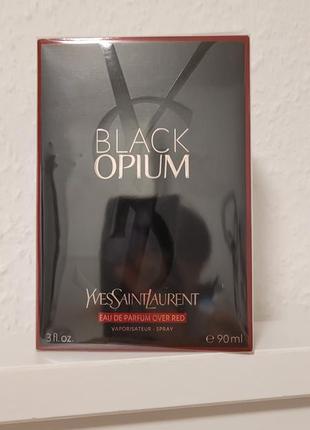 Yves saint laurent black opium edp 90 мл 
оригінал нові eau de parfum over red