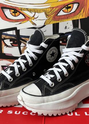 Високі кеди converse run star hike black/white