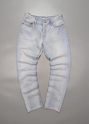 Оригинальные женские прямые свет голубые джинсы levis 501 размер w28 l32