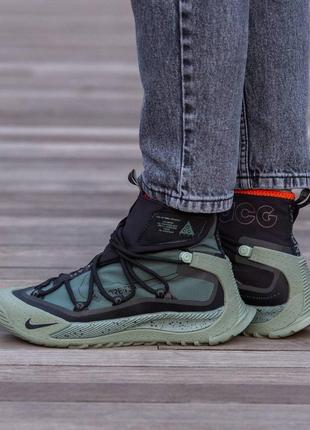 👟 кросівки   nike acg mountain fly 2 mid gore-tex white black red  / наложка bs👟