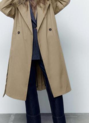 Плащ тренч zara