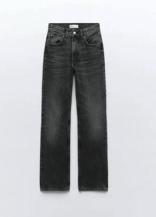 Regular length hige rise джинси zara