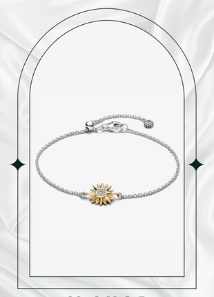 Серебряный браслет-слайдер "солнце" pandora (пандора) 562837c01