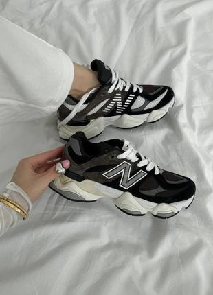 New balance 9060 кроссовки замша