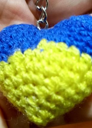 Украинский брелок сердечко для ключей
