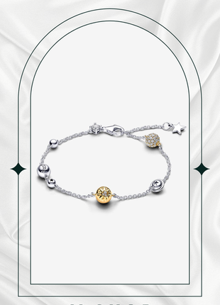 Серебряный браслет "солнечная система" pandora (пандора) 562838c01
