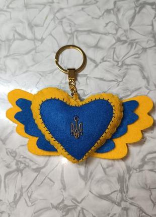 Патриотическое серденько брелок 💙💛