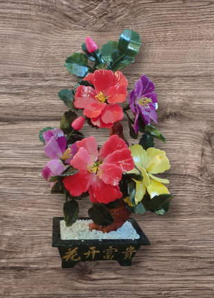 Нефритове дерево 5 півоній