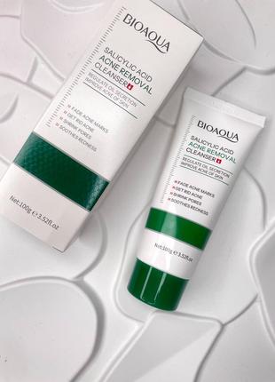 Пінка із саліциловою кислотою для проблемної шкіри bioaqua salicylic acid acne