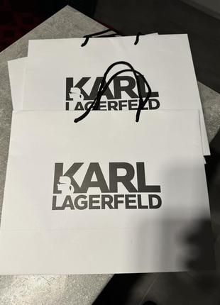 Пакет karl lagerferd белый пакет подарочный