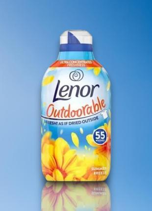 Кондиционер для белья lenor outdoorable summer breeze 55 стирок, 770 мл