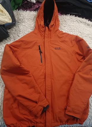 Термопуховик треккинговый мужской jack wolfskin troposphere microguard fiber down jacket.модель снят с производства
