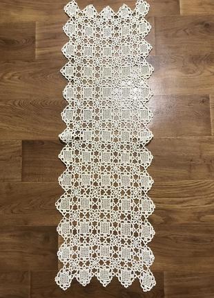 Серветка ажурна крючком 110*40см