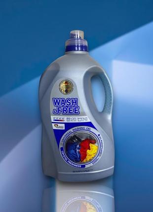 Гель для стирки wash&free универсальный 5 л.