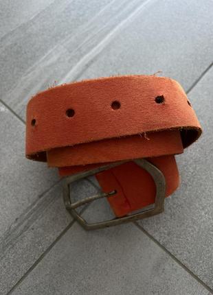 Женский ремень замш made in italy