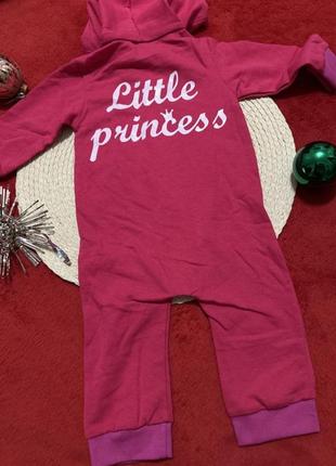 Ромпер человечки тонкий футер с начесиком