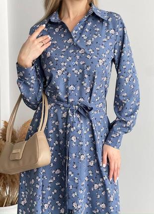 Женское весеннее платье миди